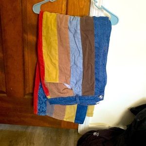 Never worn, multicolor